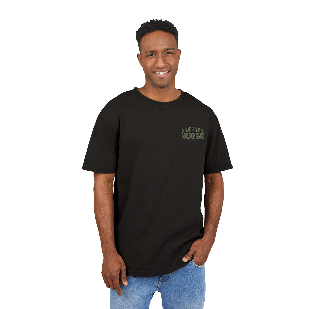 (EU) Oversize Tee - Project Hubbe Acid Washed Men's T-Shirt