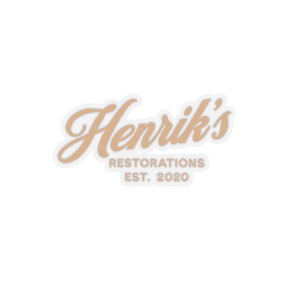 Henriks Restorations original sticker