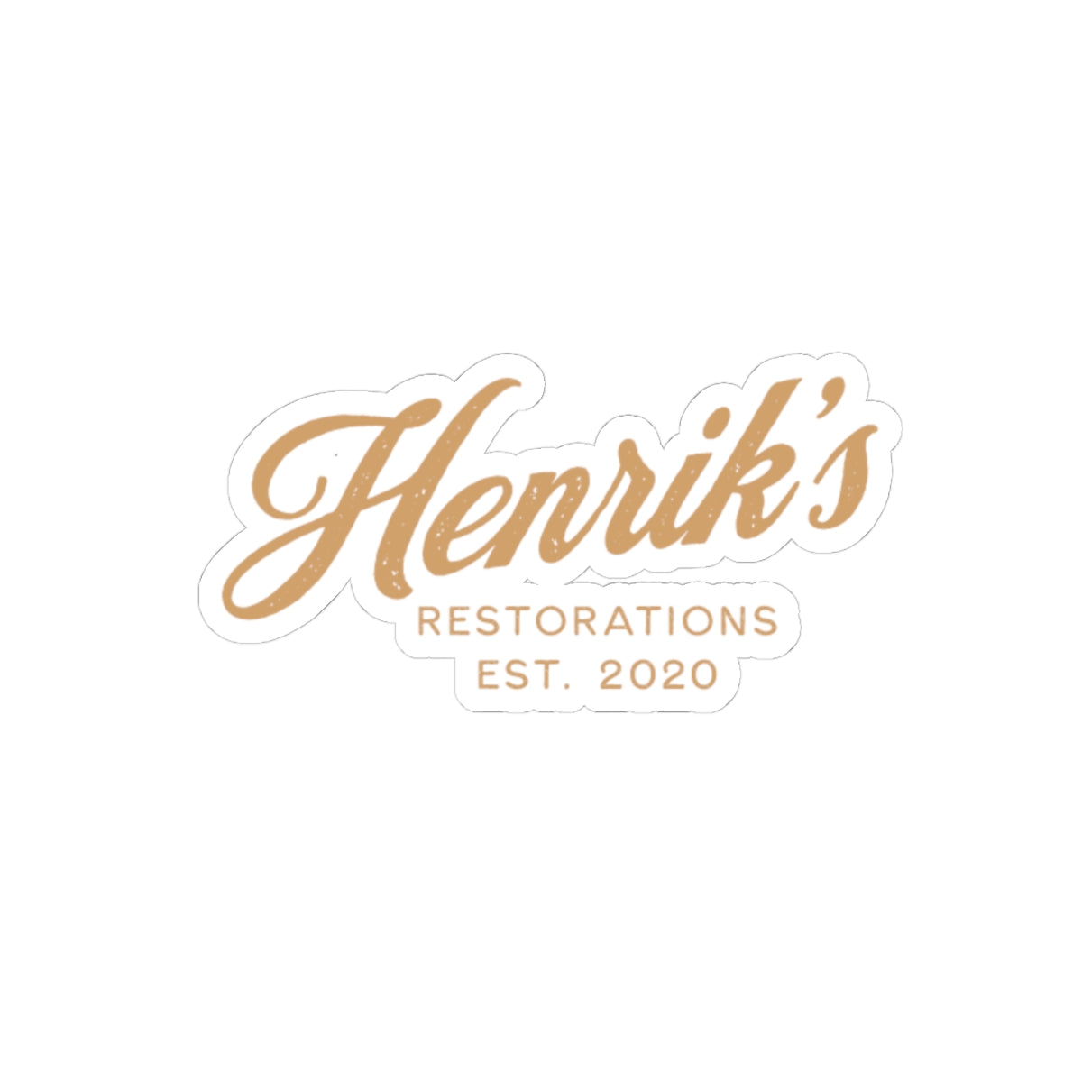 Henriks Restorations original sticker