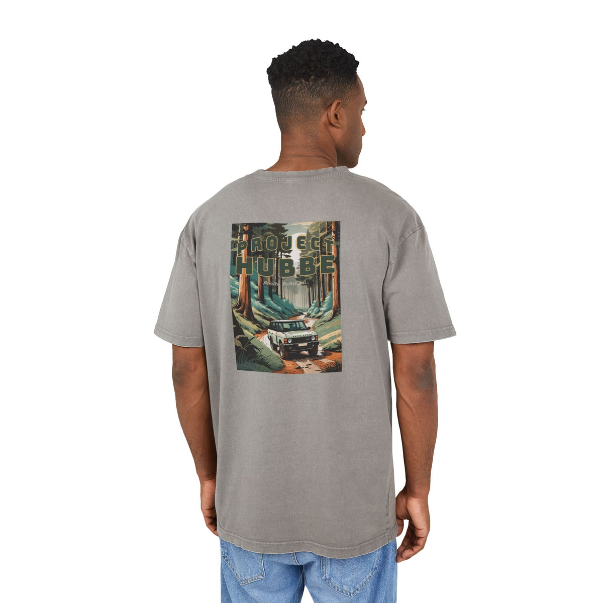 (EU) Oversize Tee - Project Hubbe Acid Washed Men's T-Shirt
