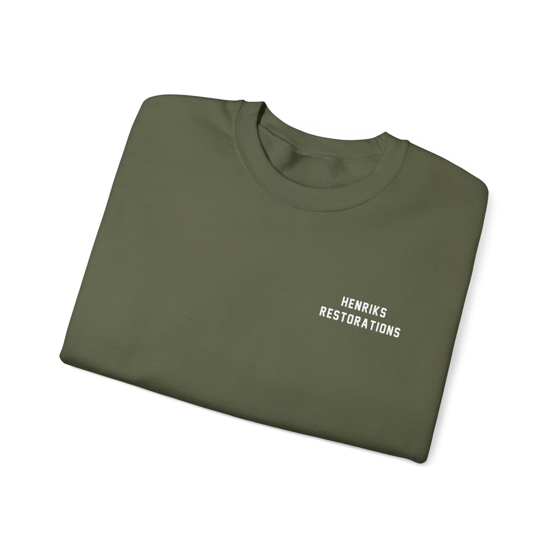 Henriks Restorations Crewneck Sweatshirt - White Print