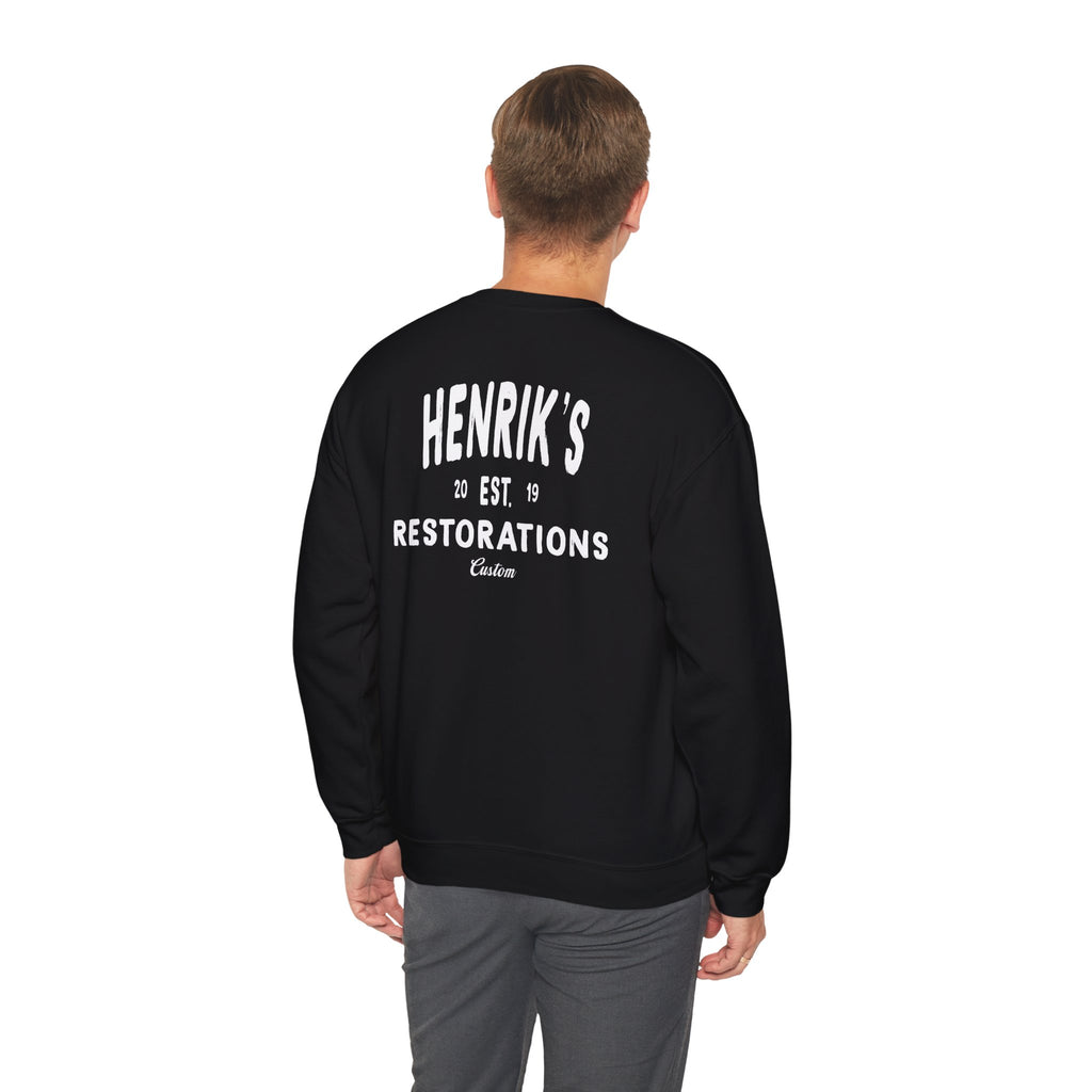 Henriks Restorations Crewneck Sweatshirt - White Print