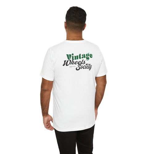 (EU) - Vintage Wheels Society Tee: Perfect for Car Enthusiasts, Summer Festivals, Road Trips, Gift for Him or Her, Casual Wear, Vintage Style