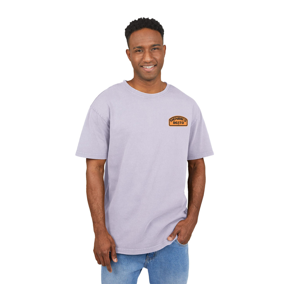 (EU) - Oversize Tee Men's Acid Washed 'Camel Trophy' Homage Shirt