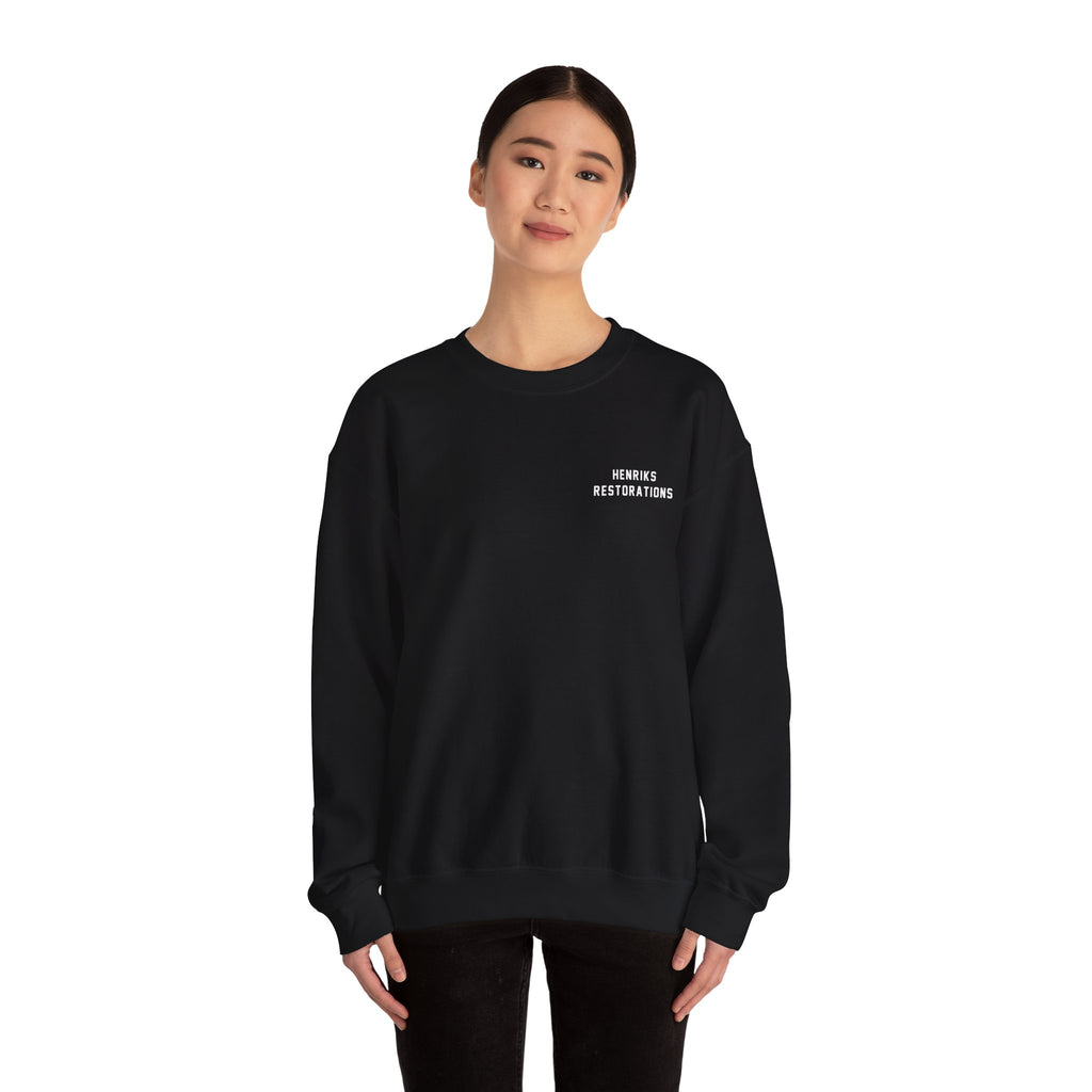 Henriks Restorations Crewneck Sweatshirt - White Print