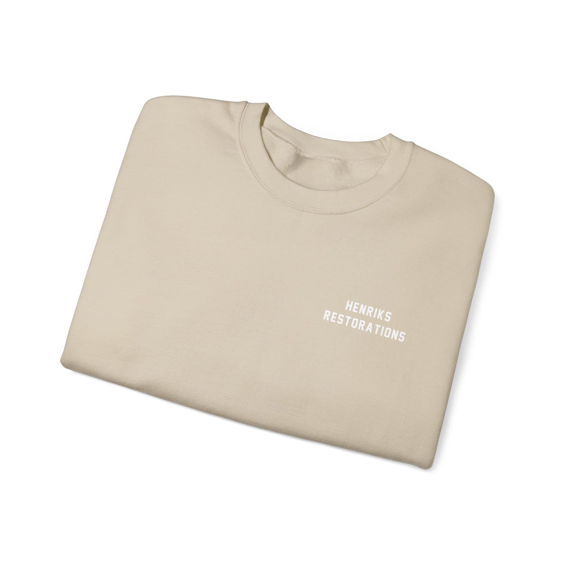 Henriks Restorations Crewneck Sweatshirt - White Print