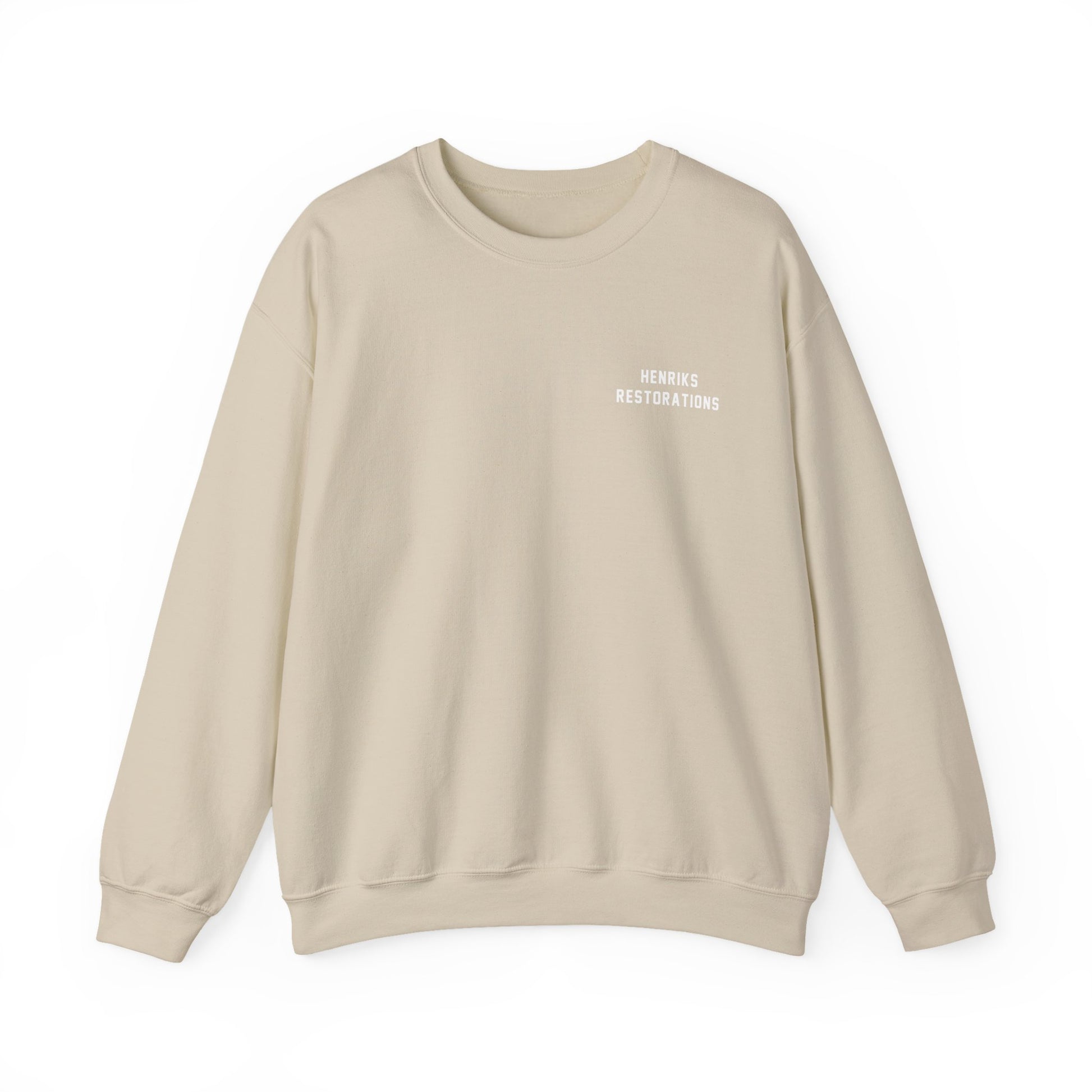 Henriks Restorations Crewneck Sweatshirt - White Print
