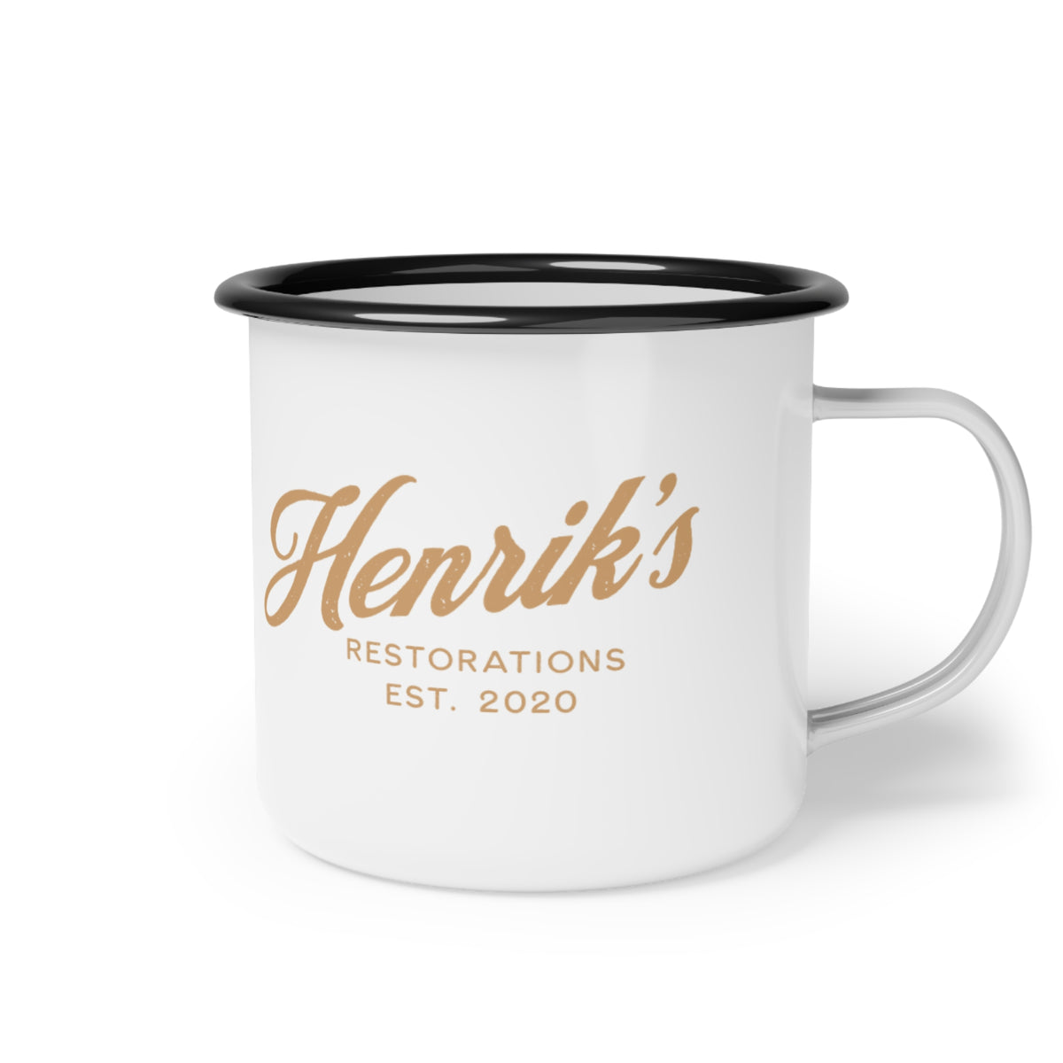 Enamel Camp Cup - Henriks Restorations Vintage Camping Coffee Mug