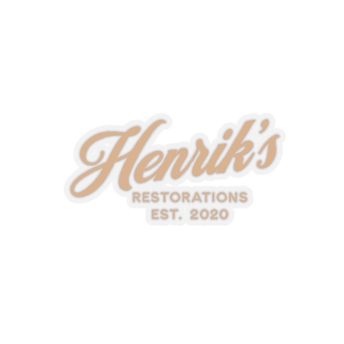 Henriks Restorations original sticker