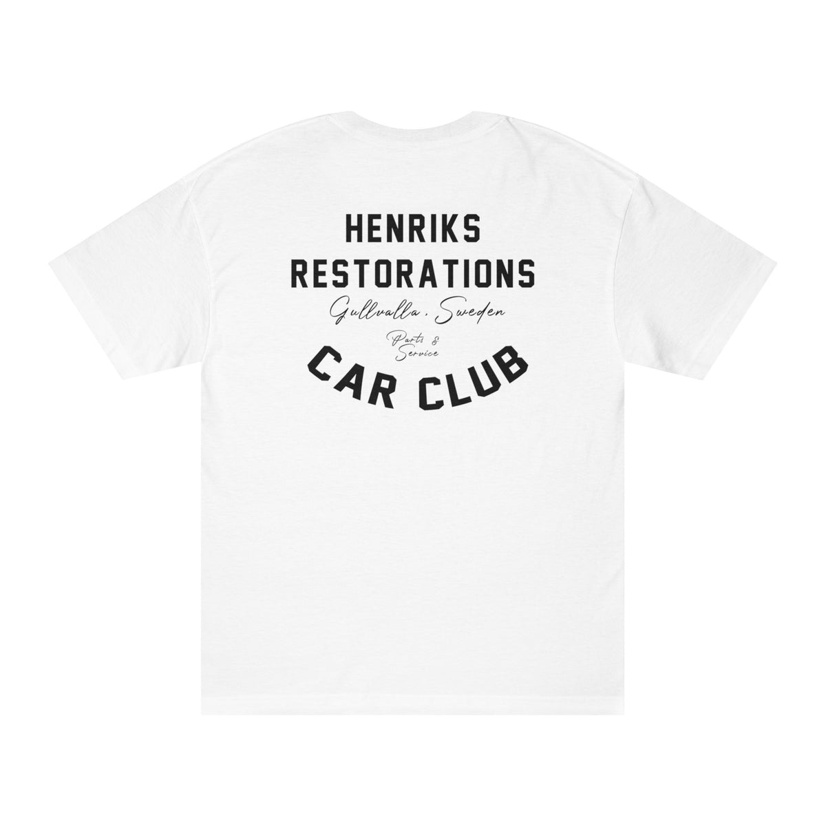 Car Club Unisex Classic Tee - Henriks Restorations Design